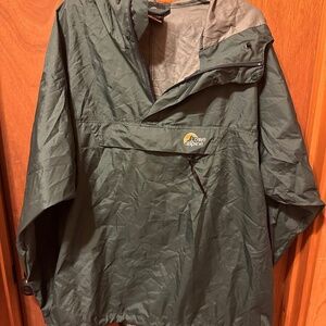Vintage Low Alpine Green Hoodie Rain Jacket